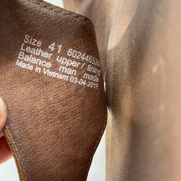 Dansko Reece Women's Leather Thong Sandals Ankle Strap Adjustable Tan Size 41 - Picture 3 of 8